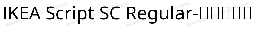 IKEA Script SC Regular字体转换